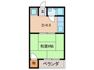 タキノハイツの物件間取画像